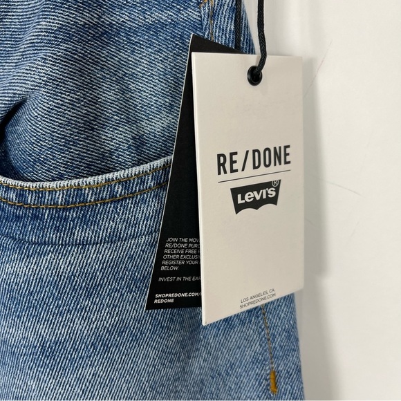 RE/DONE Crop Low Slung Jeans Reconstructed Levi’s - Picture 5 of 16